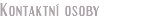 Kontaktní osoby